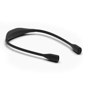Zwarte flexibele leeslamp met dubbele kop en verstelbare armen voor optimaal leescomfort en verlichting.