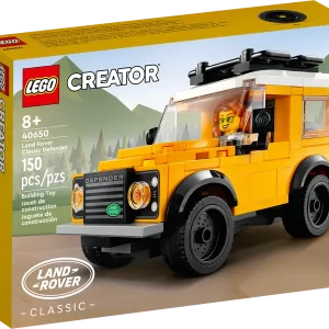 LEGO Creator Land Rover Classic Defender bouwset, doos met 150 stukjes voor kinderen vanaf 8 jaar.