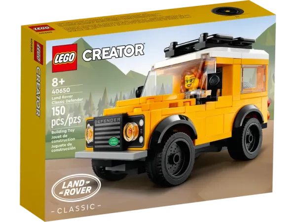 LEGO Creator Land Rover Classic Defender bouwset, doos met 150 stukjes voor kinderen vanaf 8 jaar.
