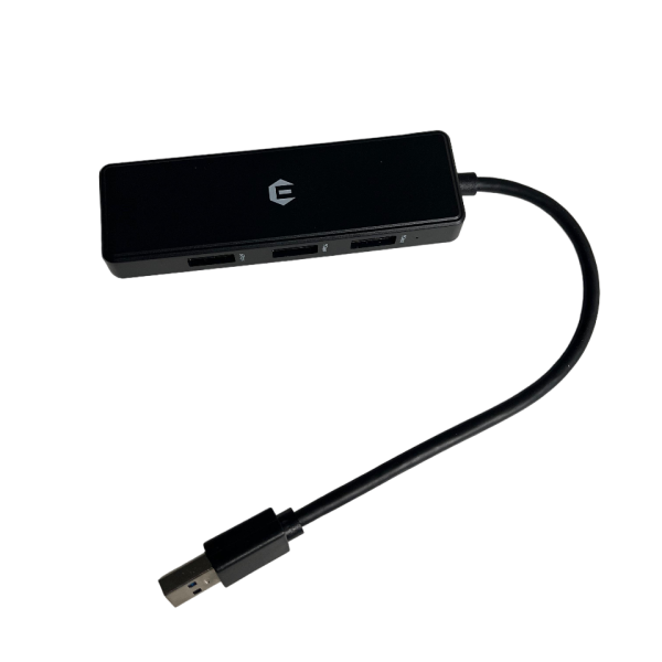 USB-hub met meerdere poorten voor uitbreiding van connectiviteit op computers en andere apparaten.