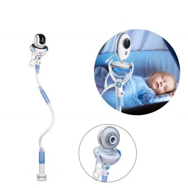 Babyfoon met camera voor real-time monitoring van slapende baby in wieg. Veiligheid en comfort voor ouders en kind.
