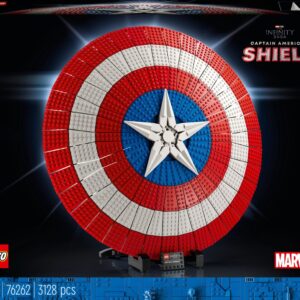 LEGO Captain America's schild set, 3128 stukjes, voor verzamelaars. Infinity Saga, Marvel officieel product.