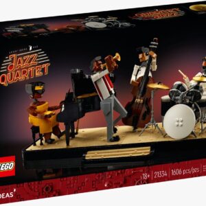 LEGO Jazz Quartet bouwset met muzikanten en instrumenten, ideaal voor volwassen LEGO-fans en muziek liefhebbers.