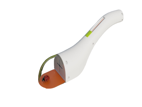 Moderne stofzuiger voor lieveheersbeestjes en insectenverwijdering in huis. Innovatief design en milieuvriendelijk.