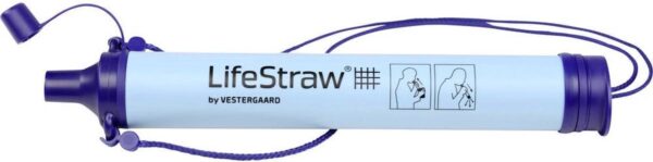 LifeStraw waterfilter voor outdoor en noodsituaties, compacte en draagbare oplossing voor veilig drinkwater.