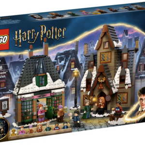 LEGO Harry Potter Hogsmeade Village Bezoek set 76388, met magische gebouwen en minifiguren voor kinderen vanaf 8 jaar.