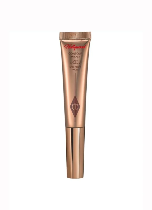 Contourstick in goudkleurige tube voor gemakkelijke gezichtscontouren en definitie. Perfect voor een professionele look.