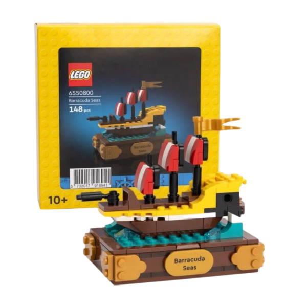 LEGO Barracuda Seas bouwset met schip en verpakking, 148 stukjes, geschikt voor kinderen vanaf 10 jaar.