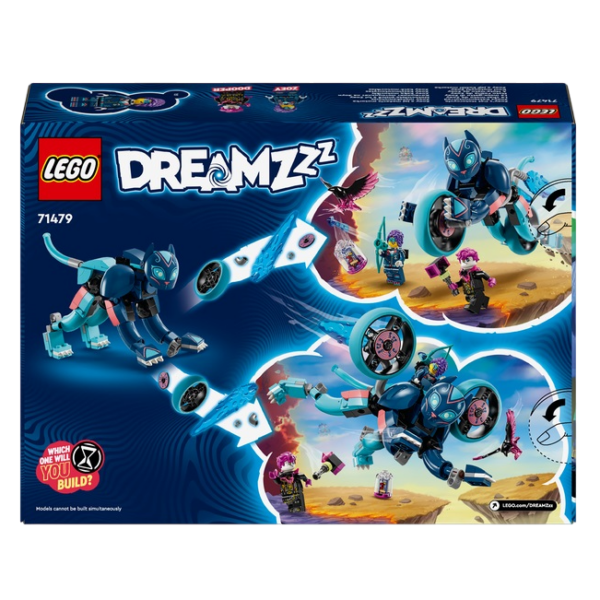 LEGO DREAMZzz set 71479 met een thematisch voertuig en minifiguren in kleurrijke fantasiewereld.