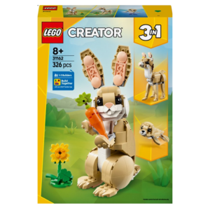 LEGO Creator 3-in-1 bouwset 31162 met konijn, alpaca en specht, geschikt voor kinderen vanaf 8 jaar, 326 stuks.