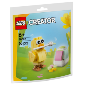 LEGO Creator set 30690 met schattig, geel eendje en paaselementen, geschikt voor kinderen vanaf 6 jaar, 65 stukjes.