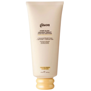 Gisou honingglans ceramide-conditioner, 200ml, voor hydratatie en glans, met honing, zijdeproteïne en hyaluronzuur.
