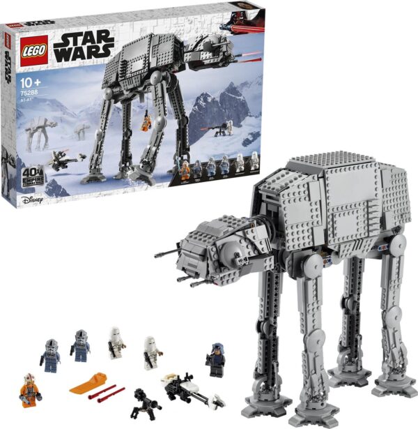 LEGO Star Wars AT-AT bouwset met minifiguren, geschikt voor kinderen vanaf 10 jaar. Perfect cadeau voor fans van de saga.