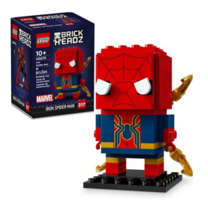 LEGO BrickHeadz Iron Spider-Man set, model 40670, met doos, 91 stukjes, voor bouwplezier. Voor kinderen vanaf 10 jaar.