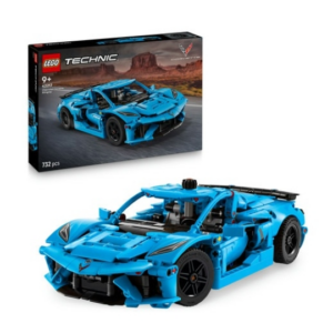 LEGO Technic blauwe sportwagen modelset met doos, 732 stuks, voor kinderen vanaf 9 jaar, inspireert bouwplezier.