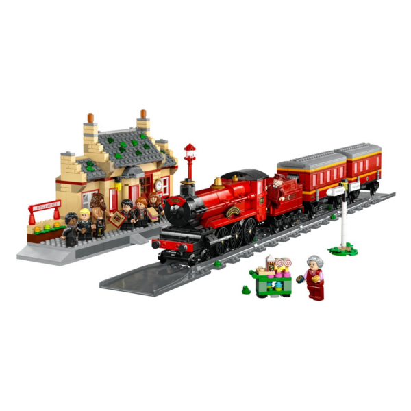 LEGO Hogwarts Express en Hogsmeade Station speelfiguren en accessoires set. Perfect voor Harry Potter fans.