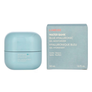 Laneige Water Bank Blue Hyaluronic Gel Moisturizer, 50 ml blauw potje en doosje, huidverzorgingsproduct.