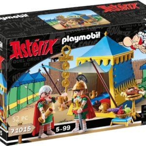 Playmobil Asterix set met tent en Romeinse soldaten, ideaal speelgoed voor kinderen van 5-99 jaar, nummer 71015.