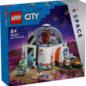 LEGO City ruimte laboratorium set 60439 voor kinderen vanaf 6 jaar, inclusief astronauten en buitenaardse figuren.