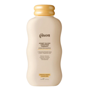 Gisou Honey Gloss Ceramide Therapy shampoo, hydrateert en versterkt voor glanzend haar. Geschikt voor dagelijks gebruik.