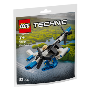 LEGO Technic 30736 wit watervliegtuig met 82 onderdelen, geschikt voor kinderen vanaf 7 jaar. Bouwplezier gegarandeerd!
